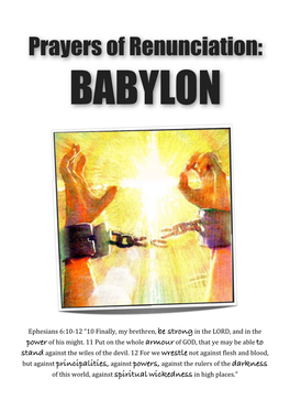 Prayers of Renunciation BABYLON