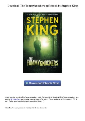 Download the Tommyknockers Pdf Book by Stephen King