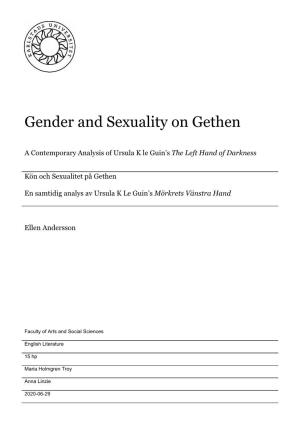 Gender and Sexuality on Gethen