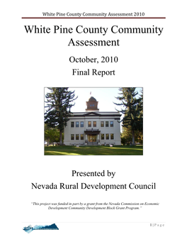 White Pine County Community Assessment 2010