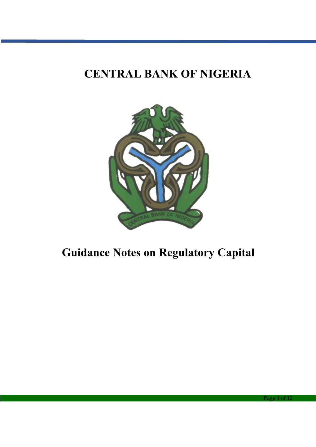 Guidance Notes on Regulatory Capital