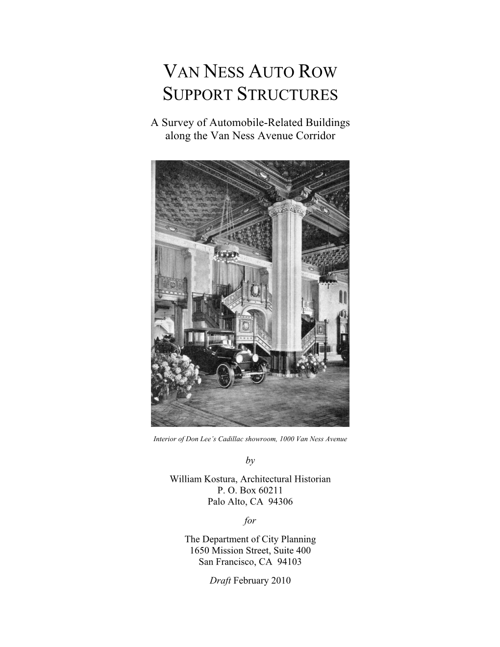 Van Ness Auto Row Support Structures