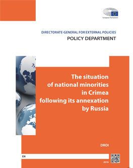The Situation of National Minorities in Crimea Following Its Annexation by Russia