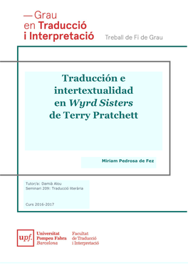 Traducción E Intertextualidad En Wyrd Sisters De Terry Pratchett