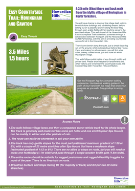 Easy Countryside Trail Hovingham and Cawton.Pages