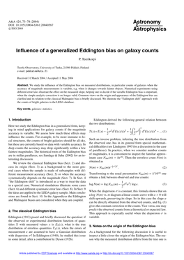 Influence of a Generalized Eddington Bias on Galaxy Counts