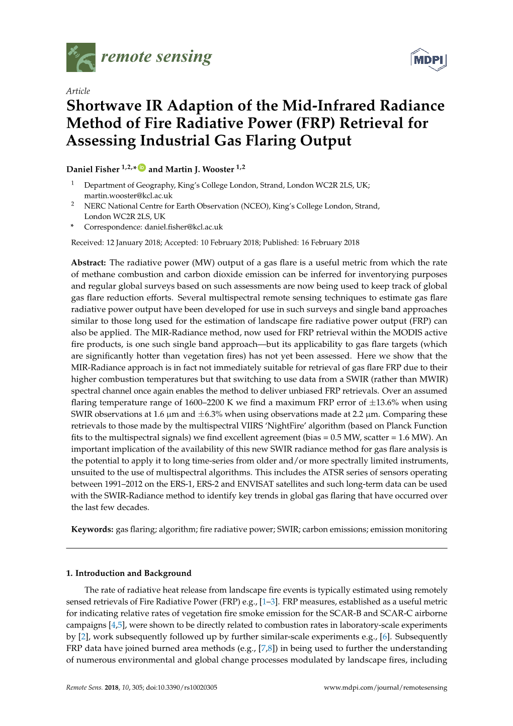 (FRP) Retrieval for Assessing Industrial Gas Flaring Output