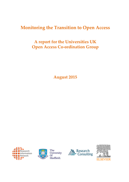 Monitoring the Transition to Open Access