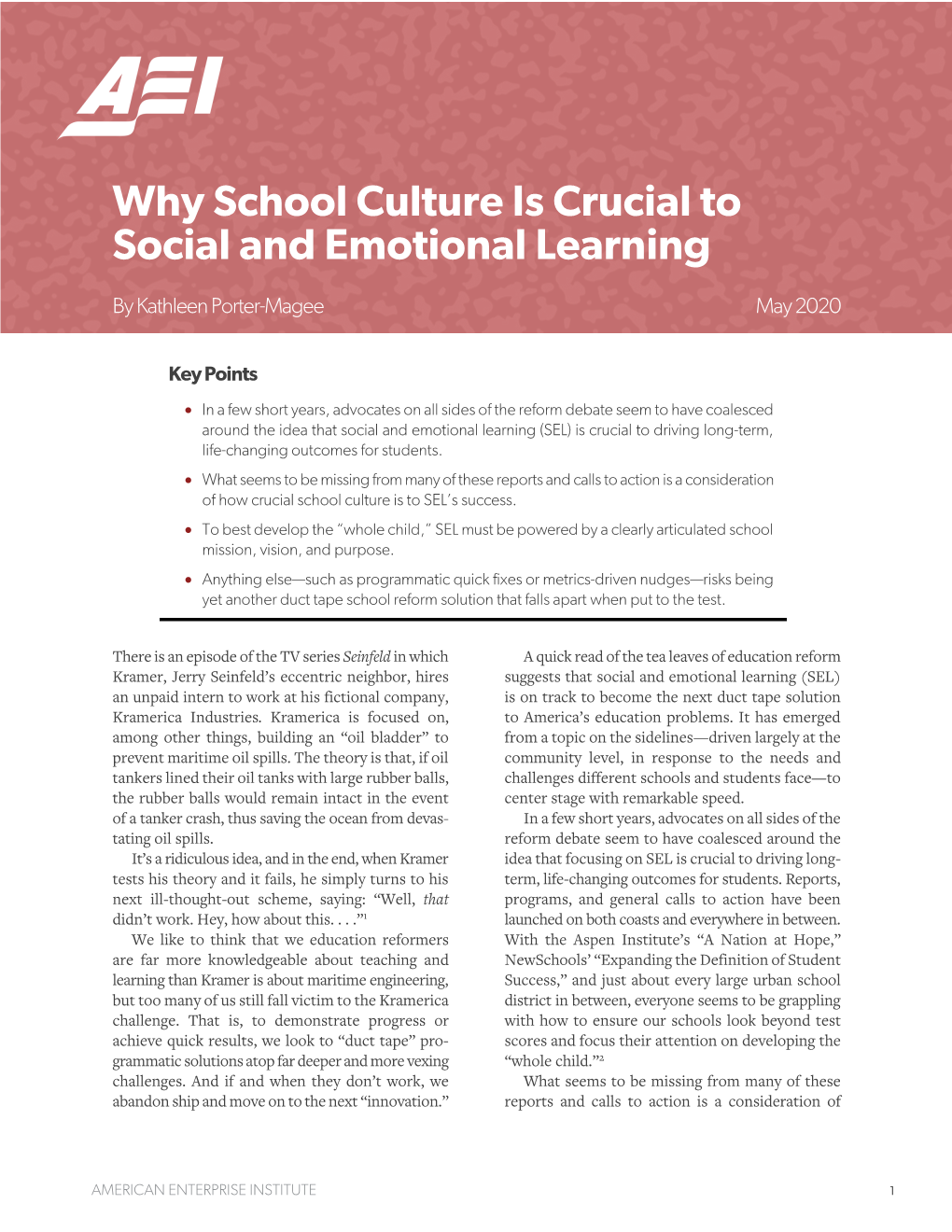 Why School Culture Is Crucial to Social and Emotional Learning