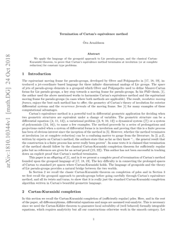 Termination of Cartan's Equivalence Method