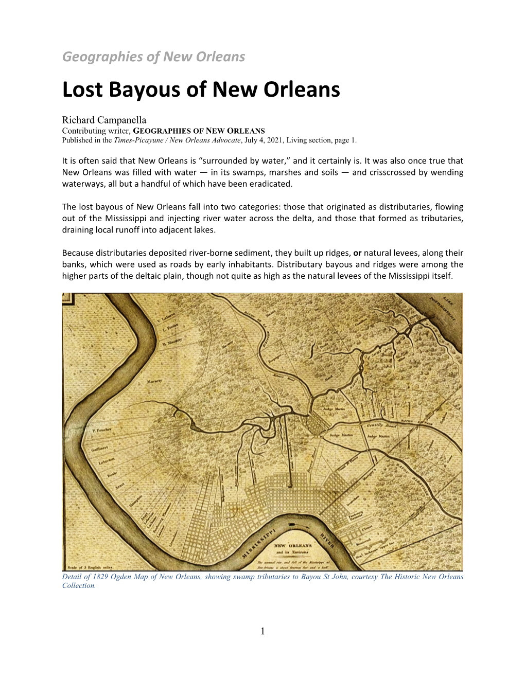 Lost Bayous of New Orleans