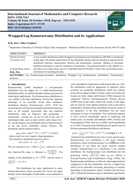 Wrapped Log Kumaraswamy Distribution and Its Applications