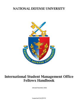 International Student Management Office Fellows Handbook