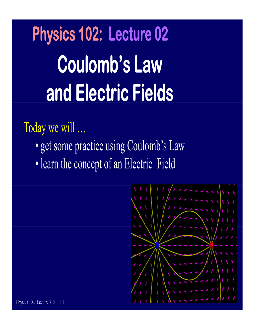 Coulomb's Law Coulomb's Law And Electric Fields - DocsLib