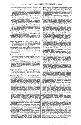 The London Gazette, December 5,1856