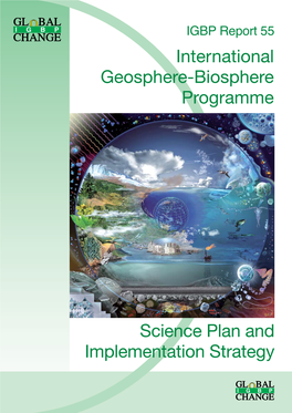 Science Plan and Implementation Strategy International Geosphere