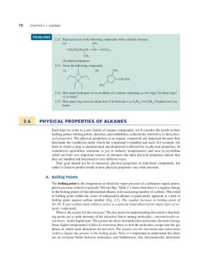 2.6 Physical Properties of Alkanes