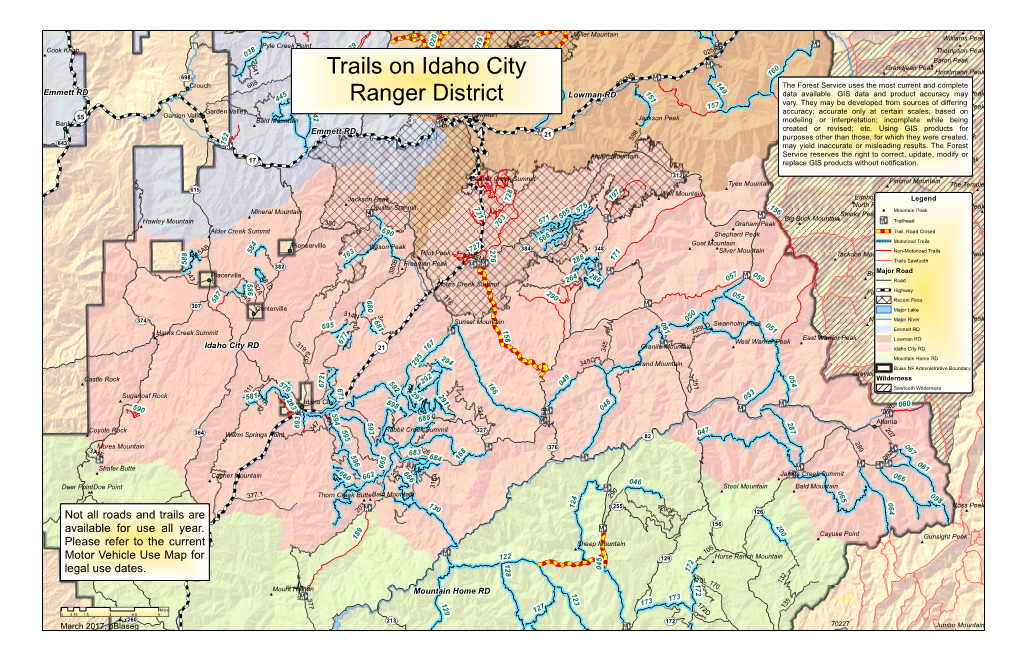 Trails on Idaho City Ranger District