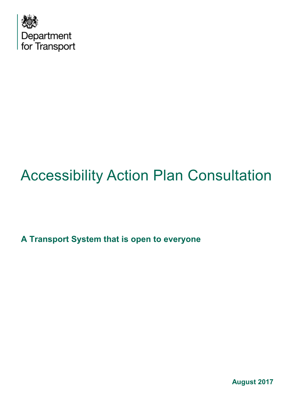 Accessibility Action Plan Consultation