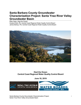 Santa Ynez River Valley Groundwater Basin