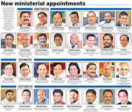 New Ministerial Appointments