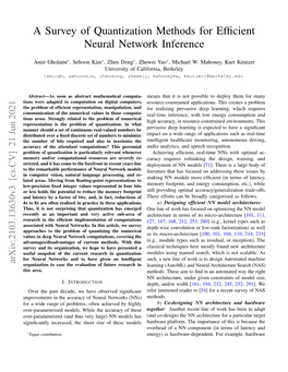 A Survey of Quantization Methods for Efficient Neural Network Inference