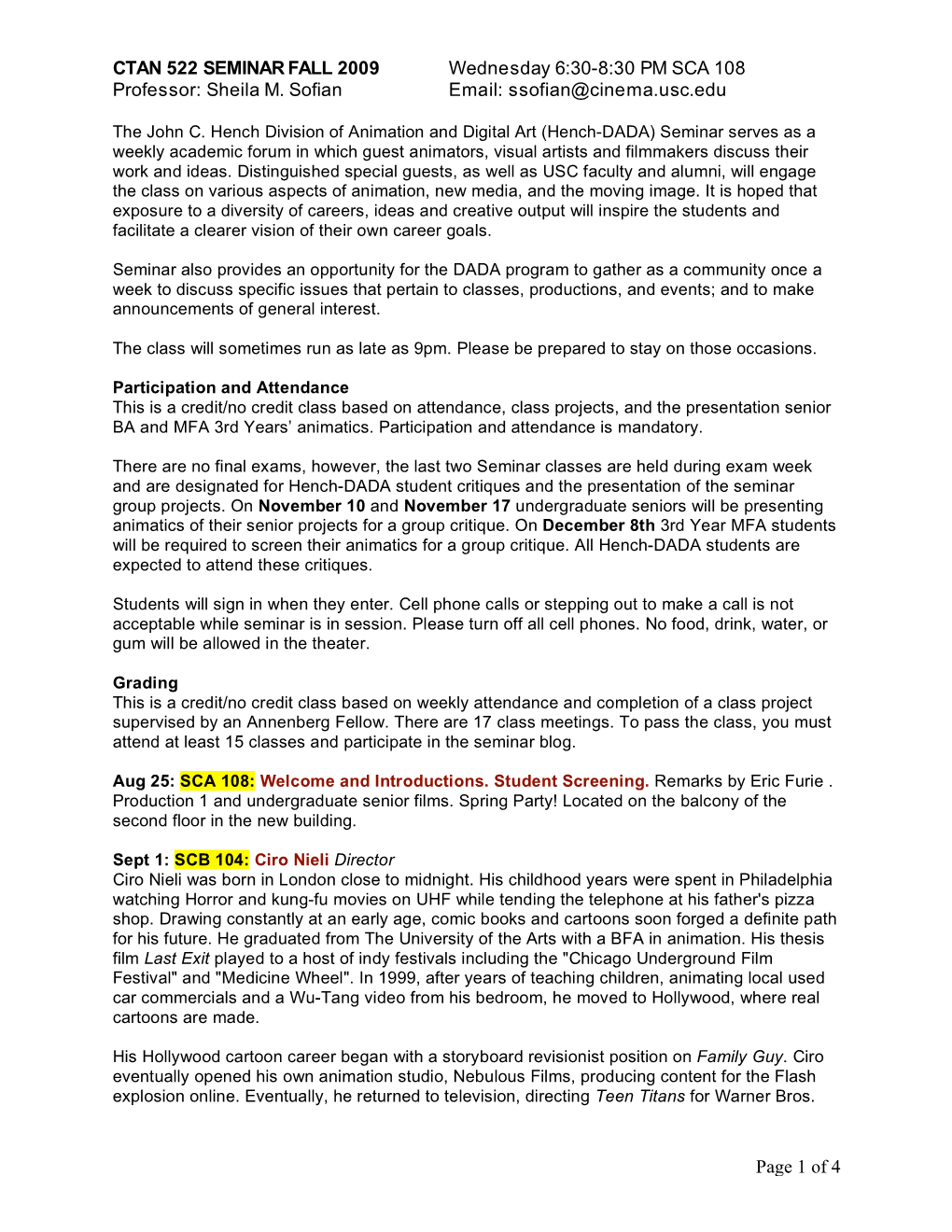 Ssofian@Cinema.Usc.Edu Page 1 Of