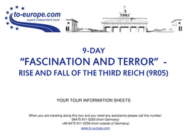 “Fascination and Terror” - Rise and Fall of the Third Reich (9R05)