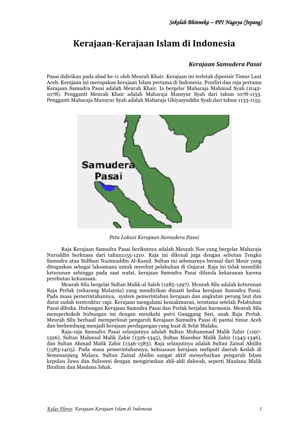 Kerajaan Kerajaan Islam Di Indonesia