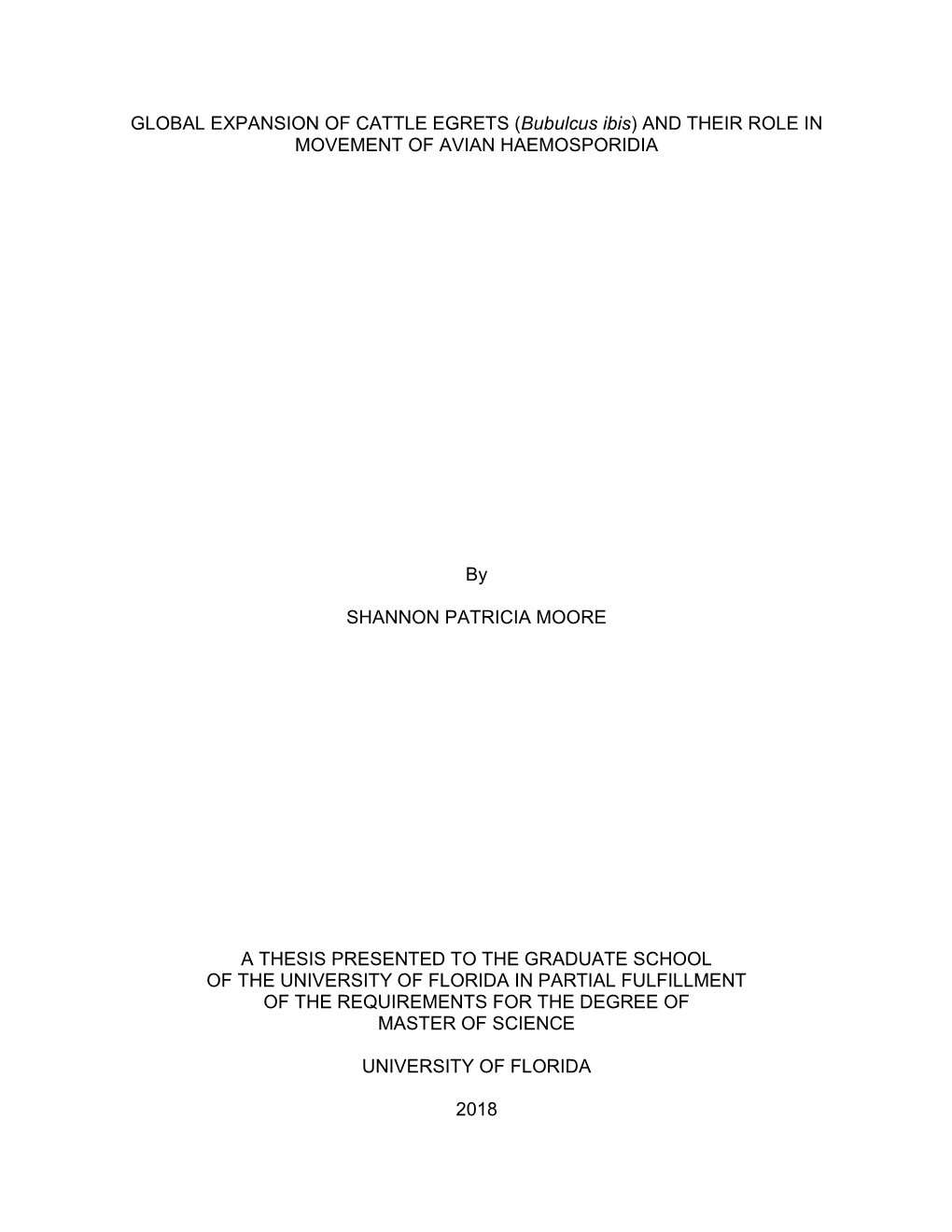 University of Florida Thesis Or Dissertation Formatting