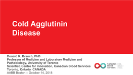 Cold Agglutinin Disease