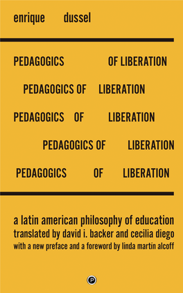 A Latin American Philosophy of Education