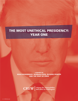 The Most Unethical Presidency: Year One