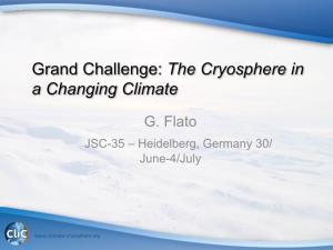 The Cryosphere in a Changing Climate