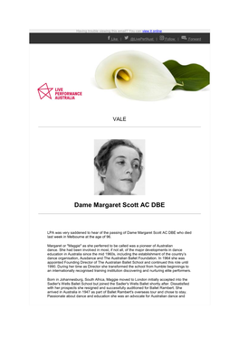 Dame Margaret Scott AC DBE