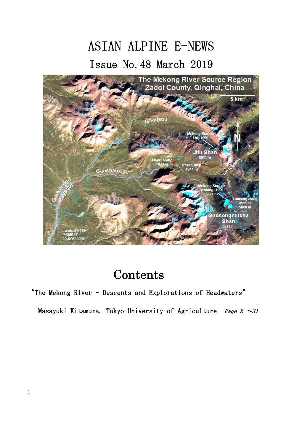 ASIAN ALPINE E-NEWS Issue No.48 March 2019