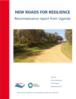 Final Report New Roads for Resilience Reconnaissance