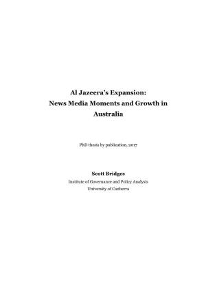 Al Jazeera's Expansion: News Media Moments and Growth in Australia
