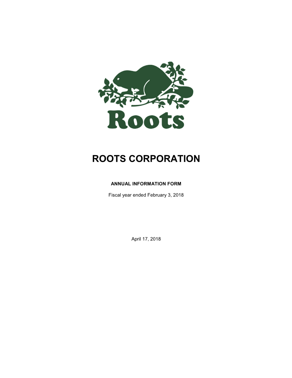 Roots Corporation