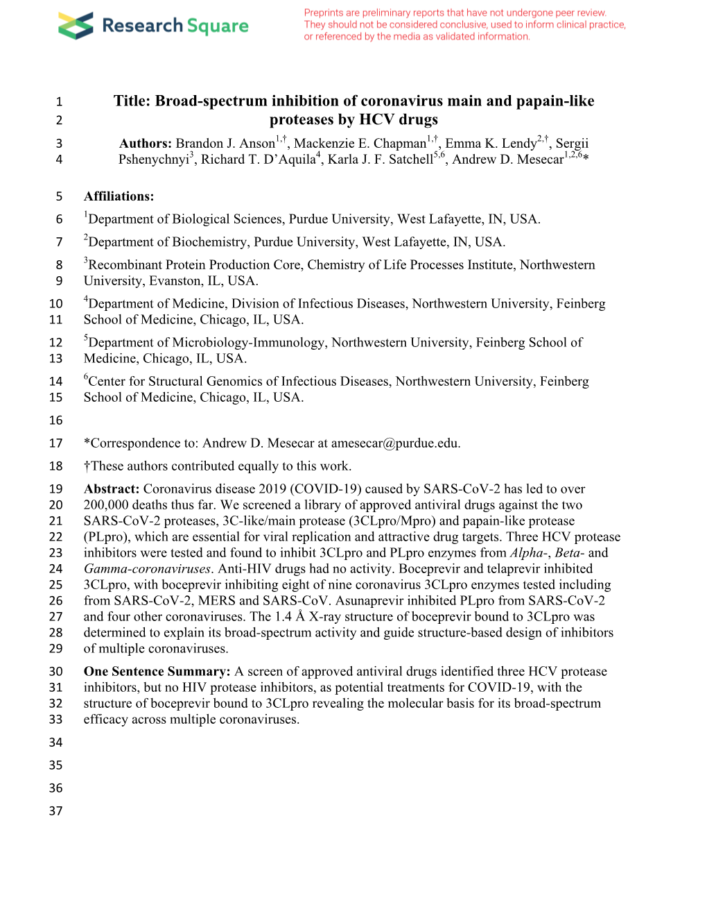 Broad-Spectrum Inhibition of Coronavirus Main and Papain-Like Proteases by HCV Drugs