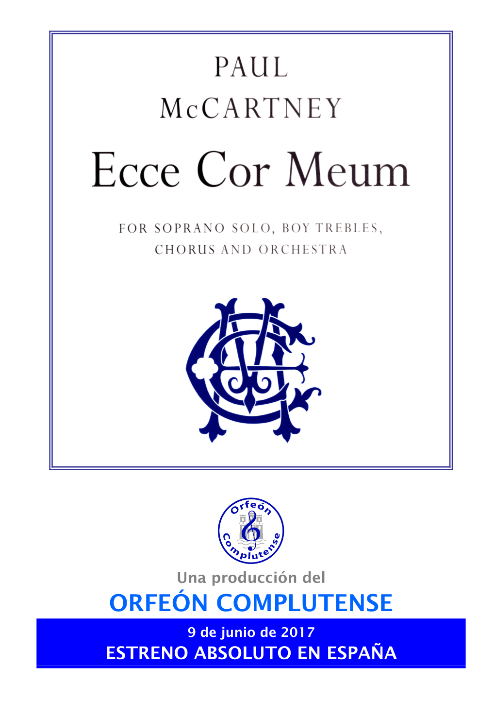 Ecce Cor Meum (Paul Mccartney)