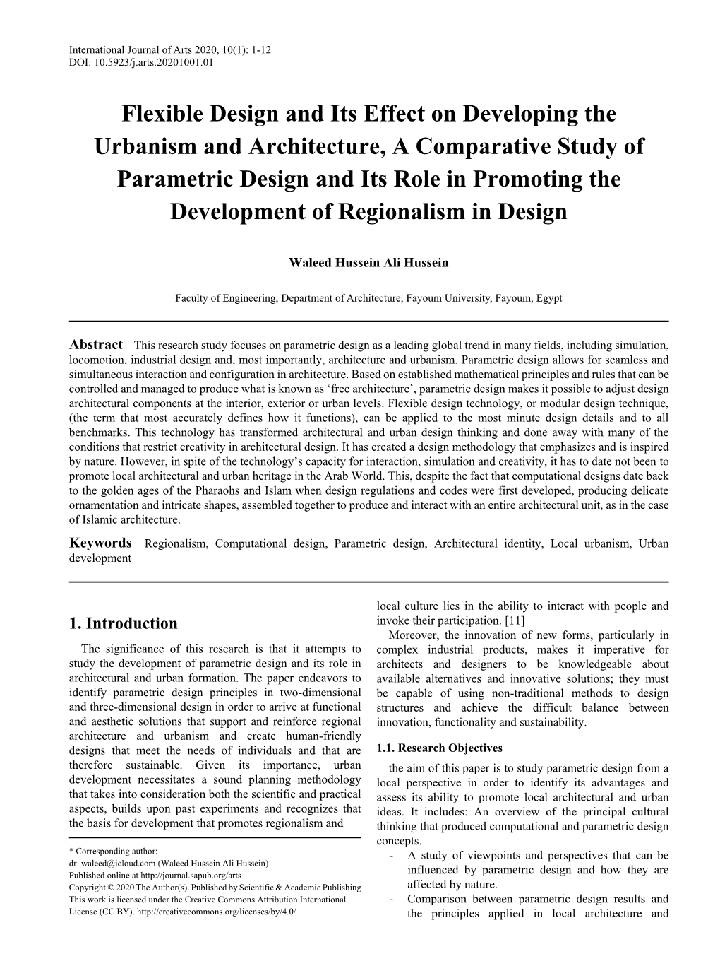 Regionalism, Computational Design, Parametric Design, Architectural Identity, Local Urbanism, Urban Development