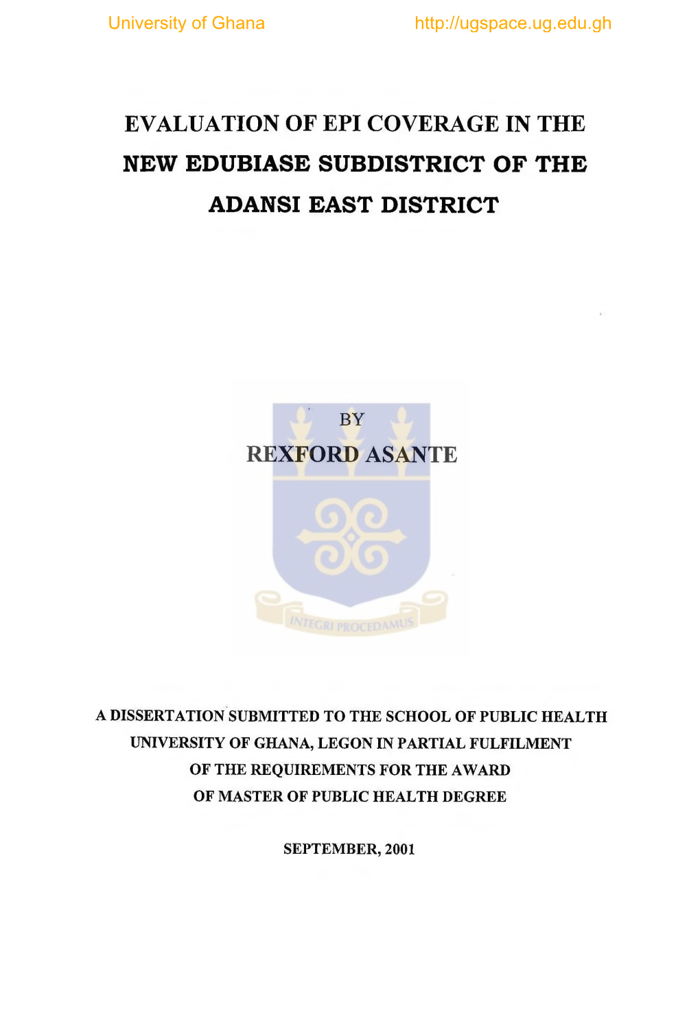 New Edubiase Subdistrict of the Adansi East District