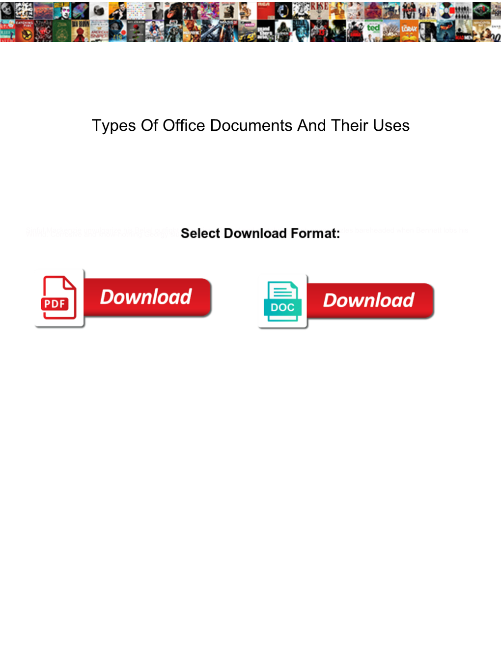 Types of Office Documents and Their Uses