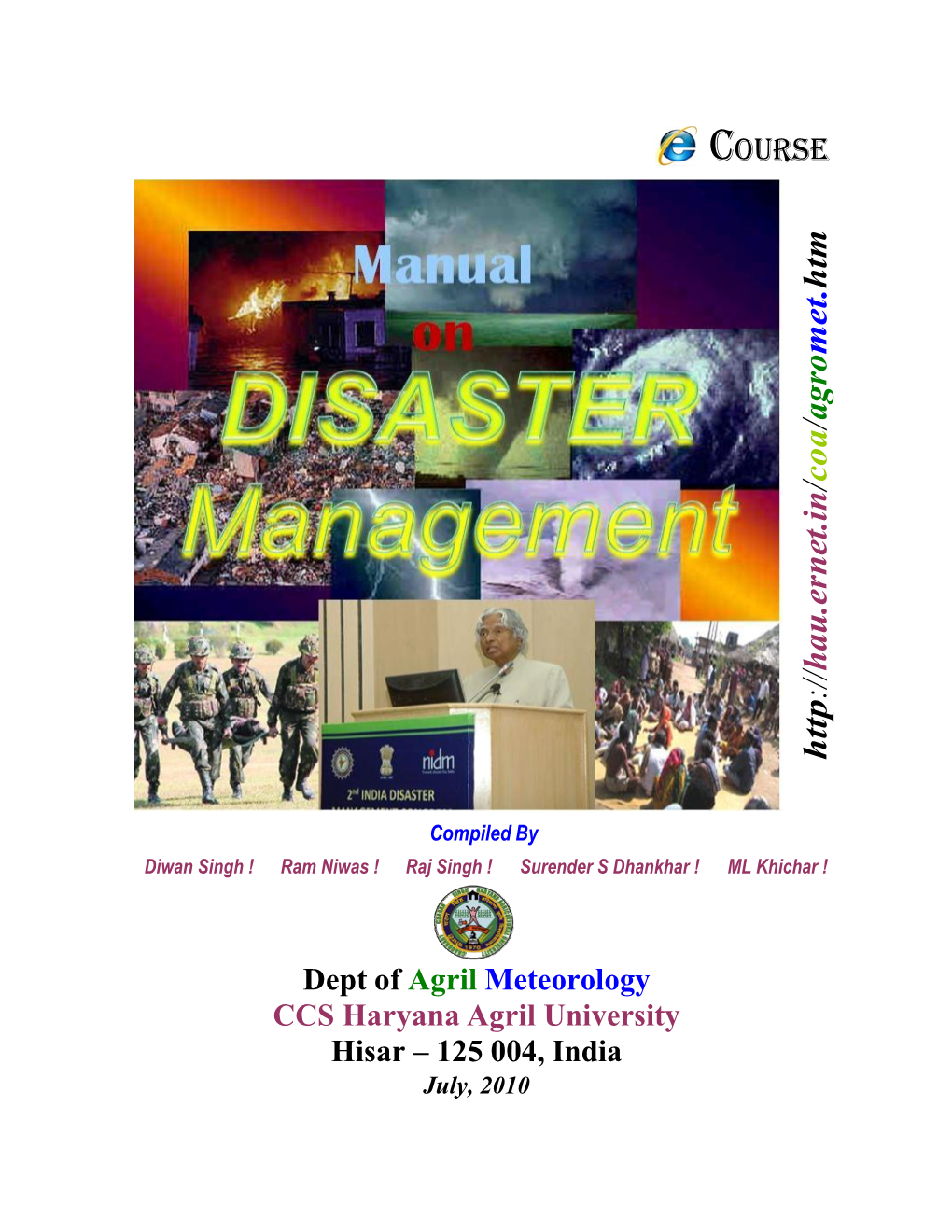 PGS 505 Disaster Management