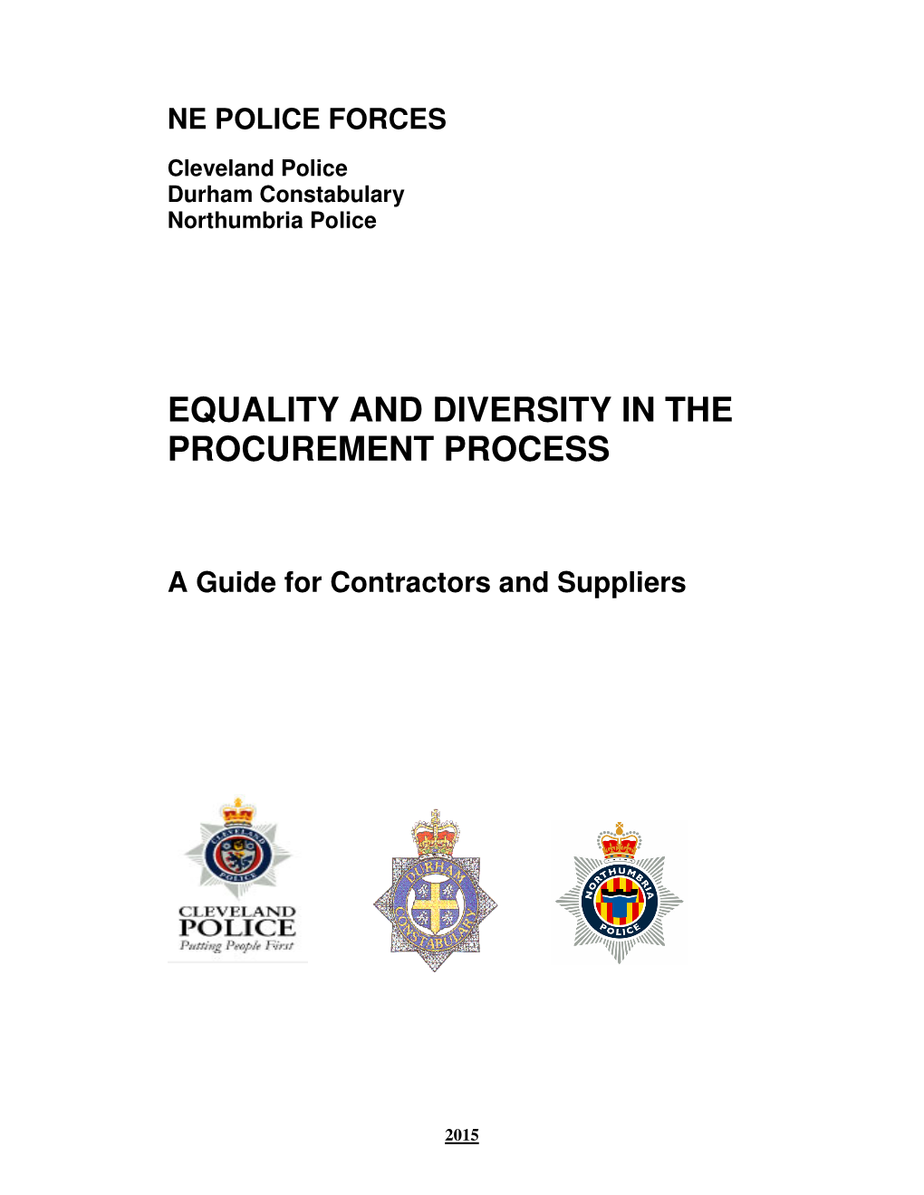 Equality and Diversity in the Procurement Process