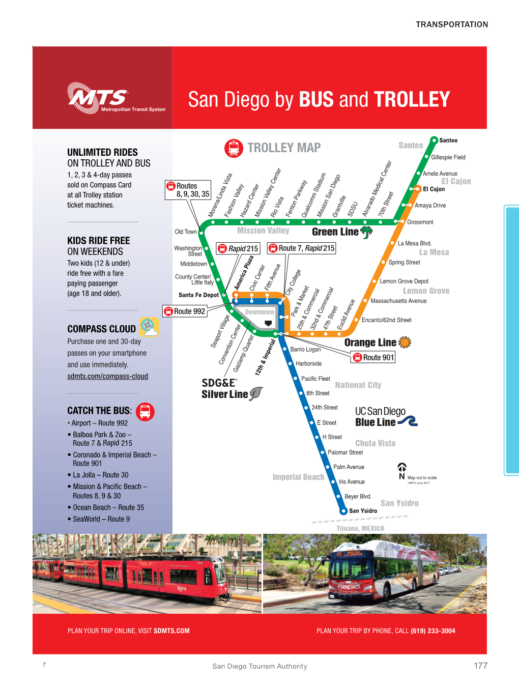 San Diego by BUS and TROLLEY