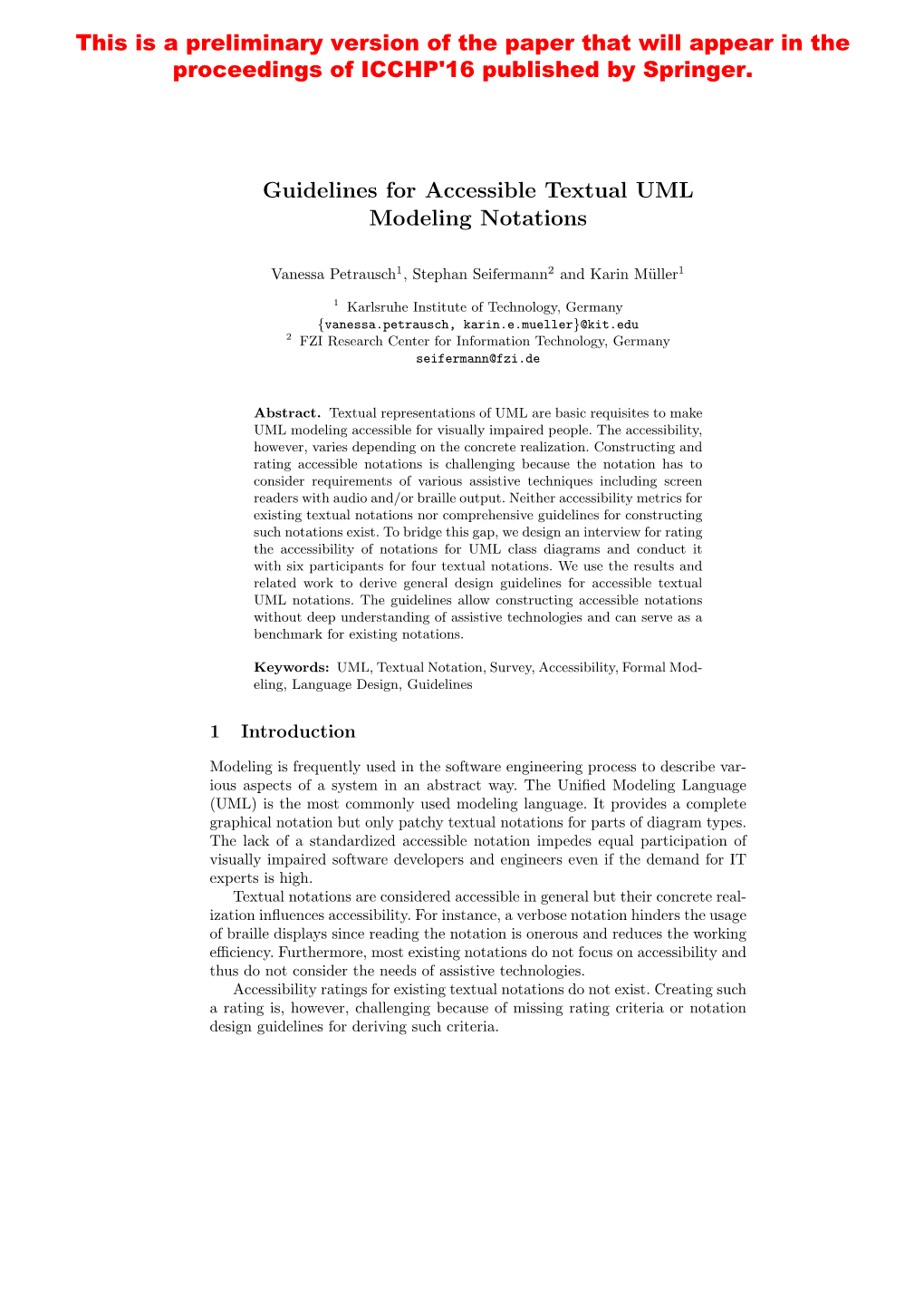 Guidelines for Accessible Textual UML Modeling Notations This Is A