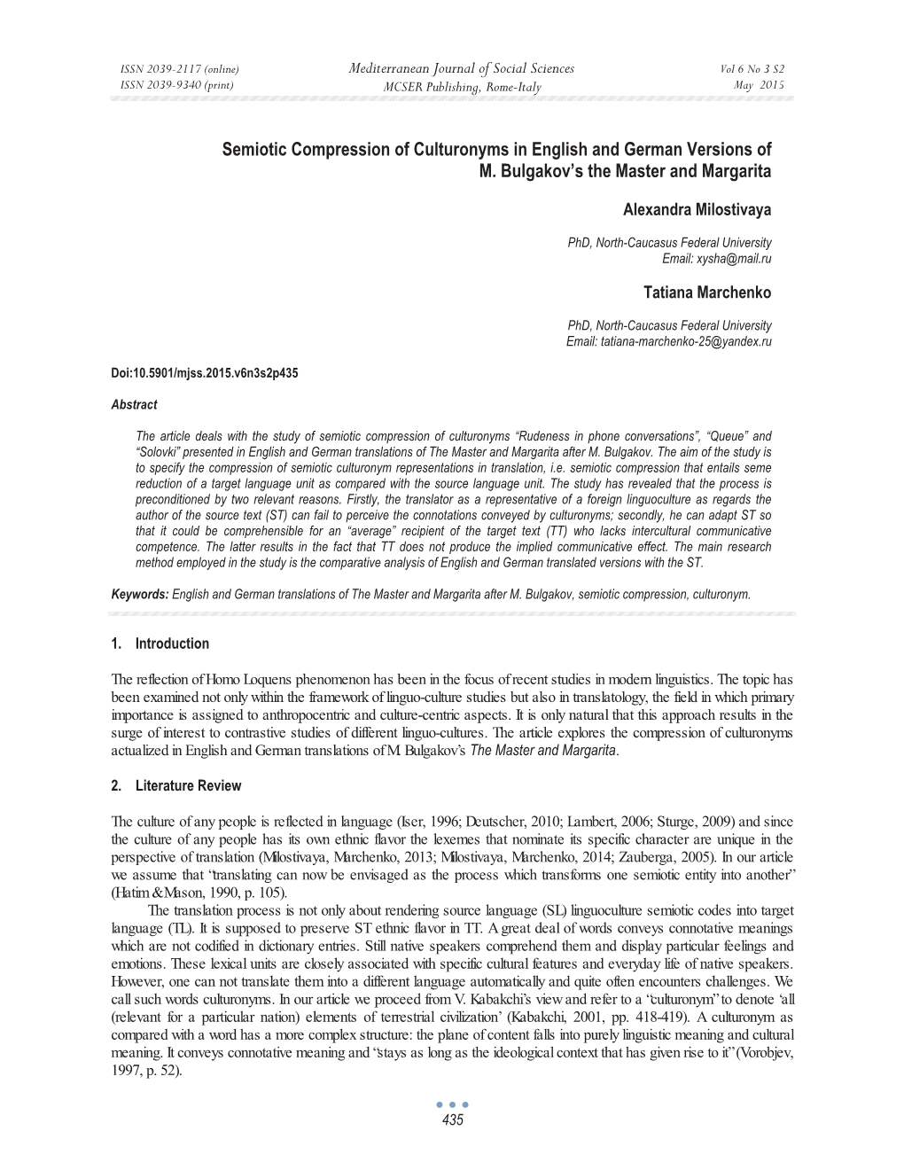 Semiotic Compression of Culturonyms in English and German Versions of M