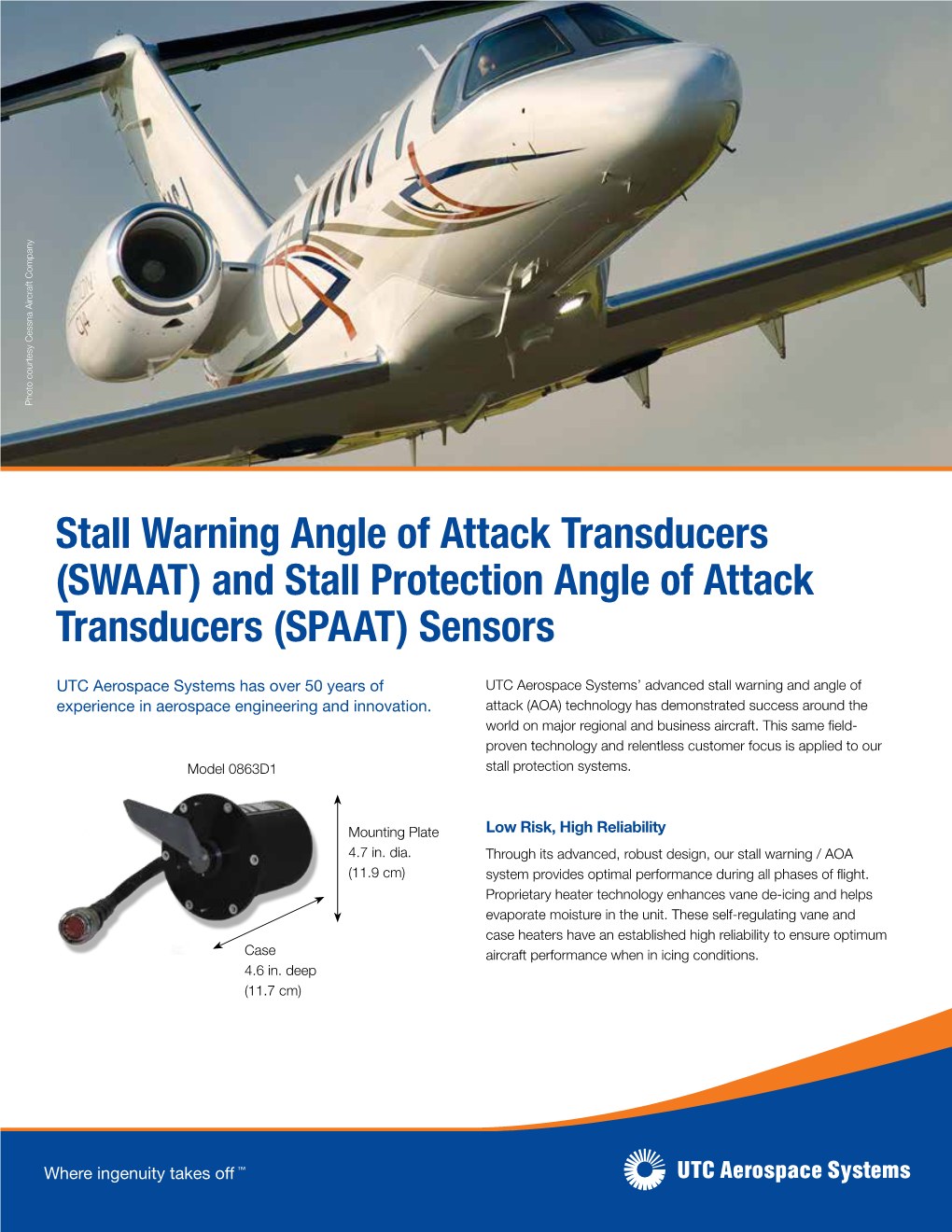 (SWAAT) and Stall Protection Angle of Attack Transducers (SPAAT) Sensors